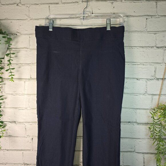 VISION 155 NAVY PANT WOMENS STRAIGHT LEG ANKLE LENGTH SIZE 8 - Picture 3 of 6